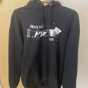 Skate Like A Girl black hoodie